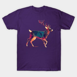 Geometric running deer T-Shirt